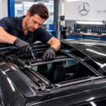 Reparación de techo solar en un Mercedes - Taller Mecánica Vallecas